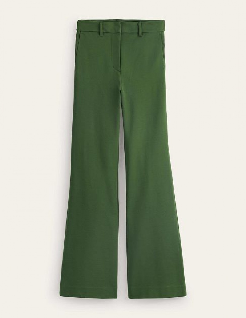 Green Women's Boden Brompton Jersey Pants | 91436KRTF