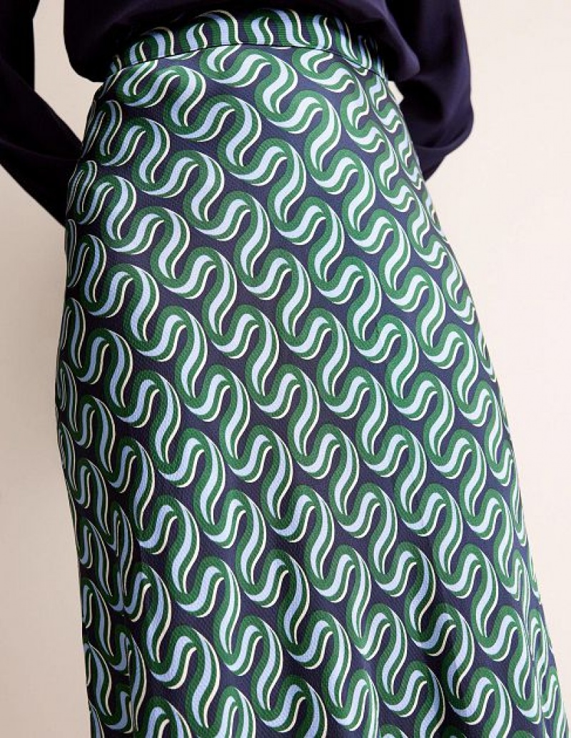 Green Women's Boden Cecelia Skirts | 80145CIQJ