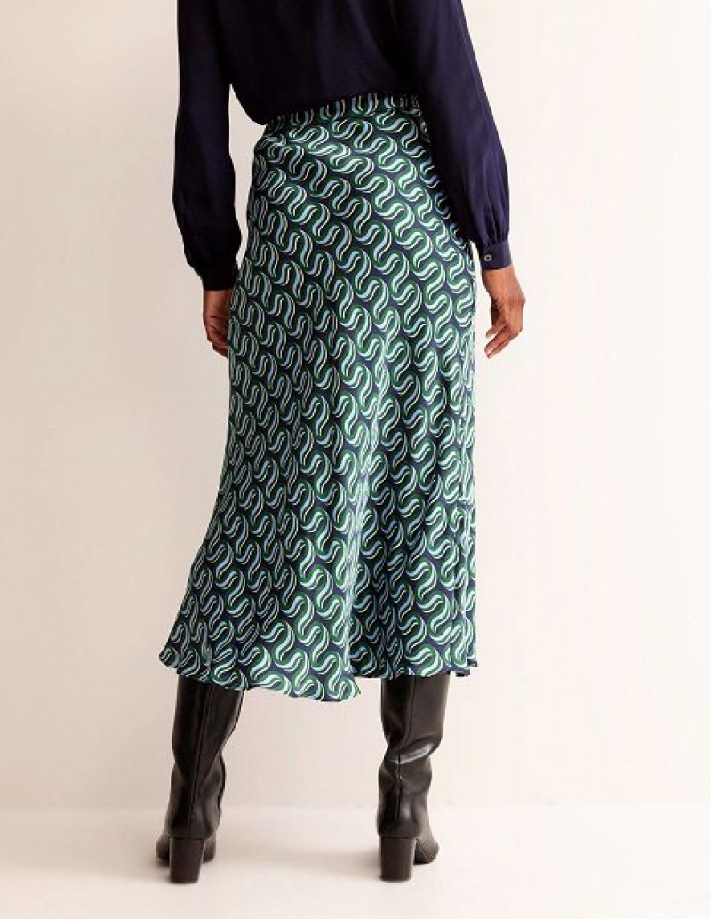 Green Women's Boden Cecelia Skirts | 80145CIQJ