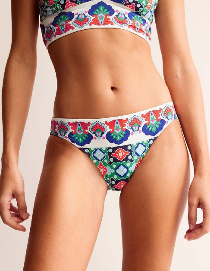 Green Women's Boden Classic Bikini Bottoms | 80694QMFL