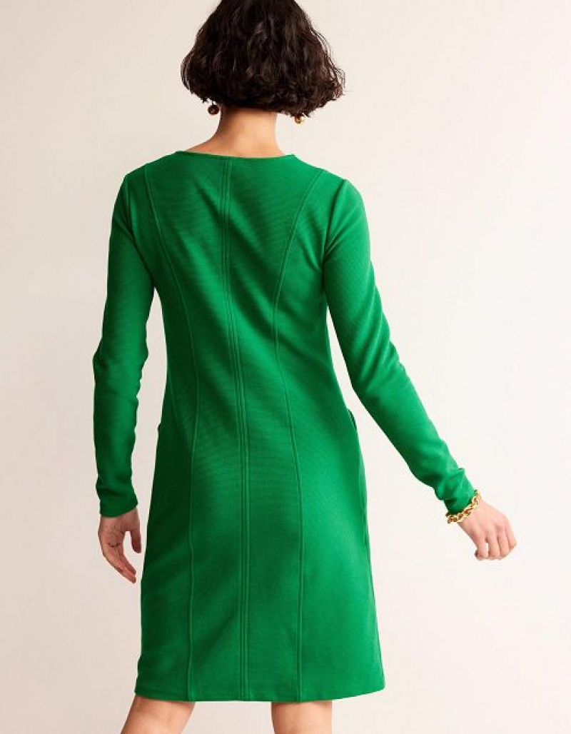 Green Women's Boden Ellen Ottoman Dress | 25674GQPV