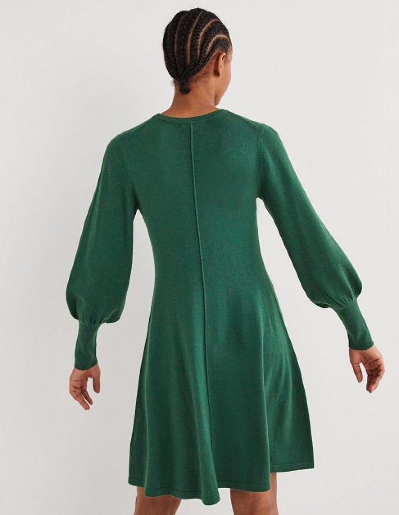 Green Women's Boden Fit & Flare Dress | 76801MDKH