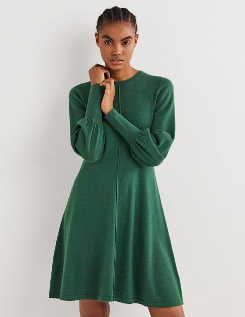 Green Women's Boden Fit & Flare Dress | 76801MDKH