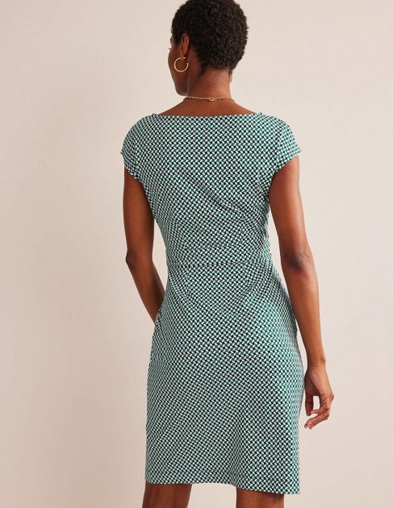 Green Women's Boden Florrie Jersey Dress | 48630DFZX