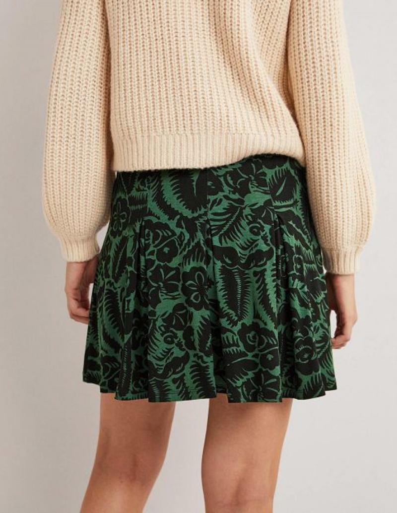 Green Women's Boden Jersey Skirts | 70135ZDAK