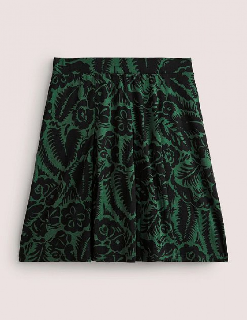 Green Women's Boden Jersey Skirts | 70135ZDAK