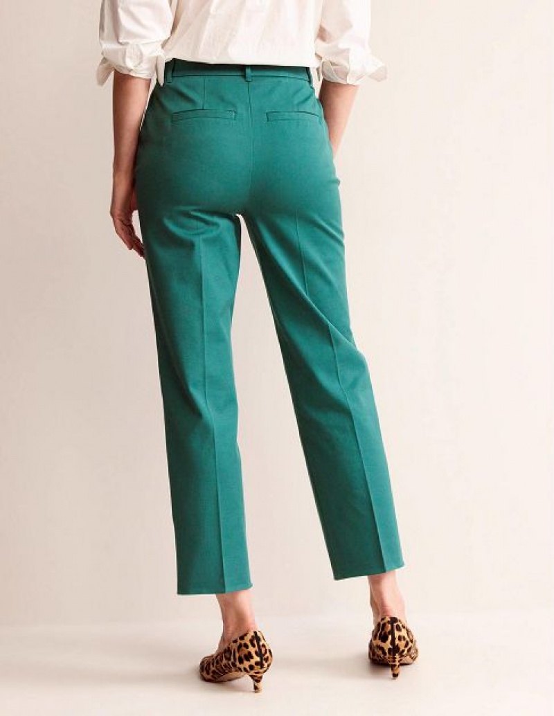 Green Women's Boden Kew Bi-stretch Pants | 01823XNJK