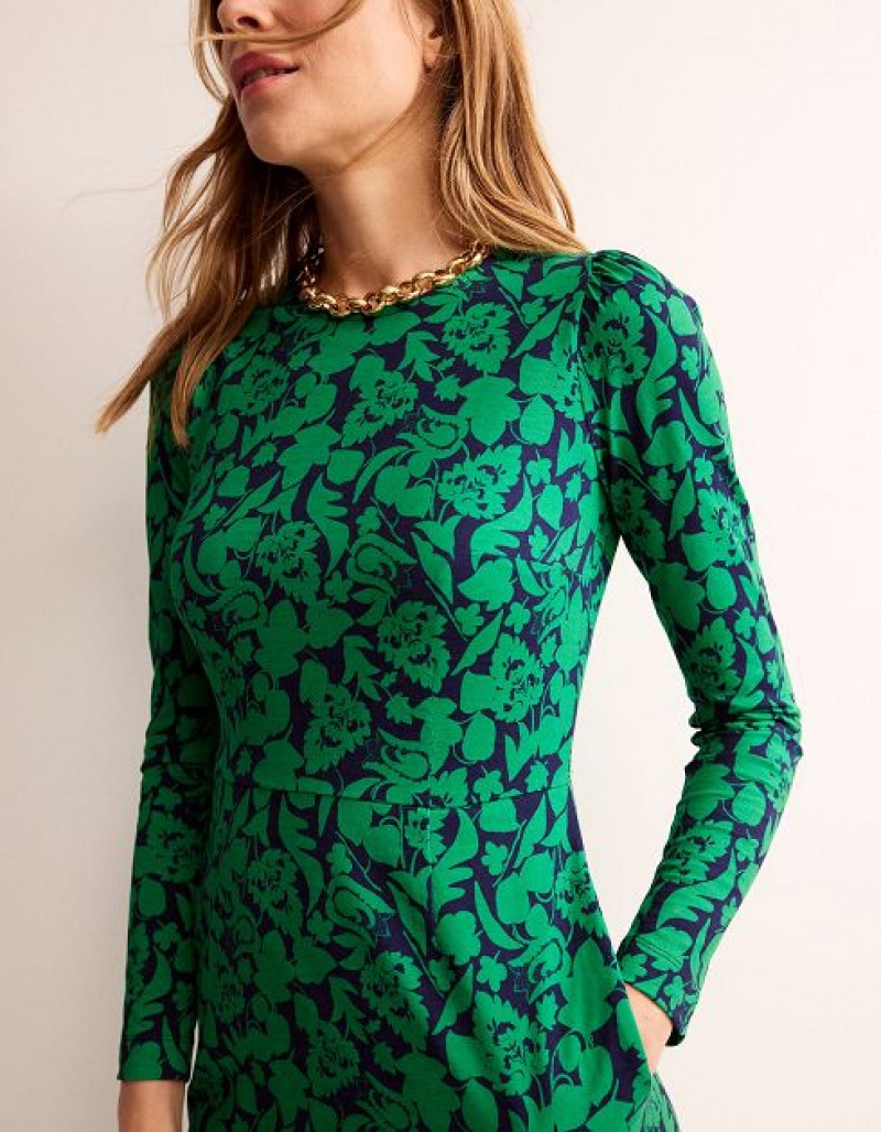 Green Women's Boden Penelope Jersey Dress | 48362ODXT