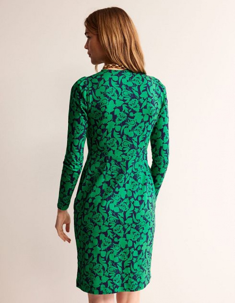 Green Women's Boden Penelope Jersey Dress | 48362ODXT