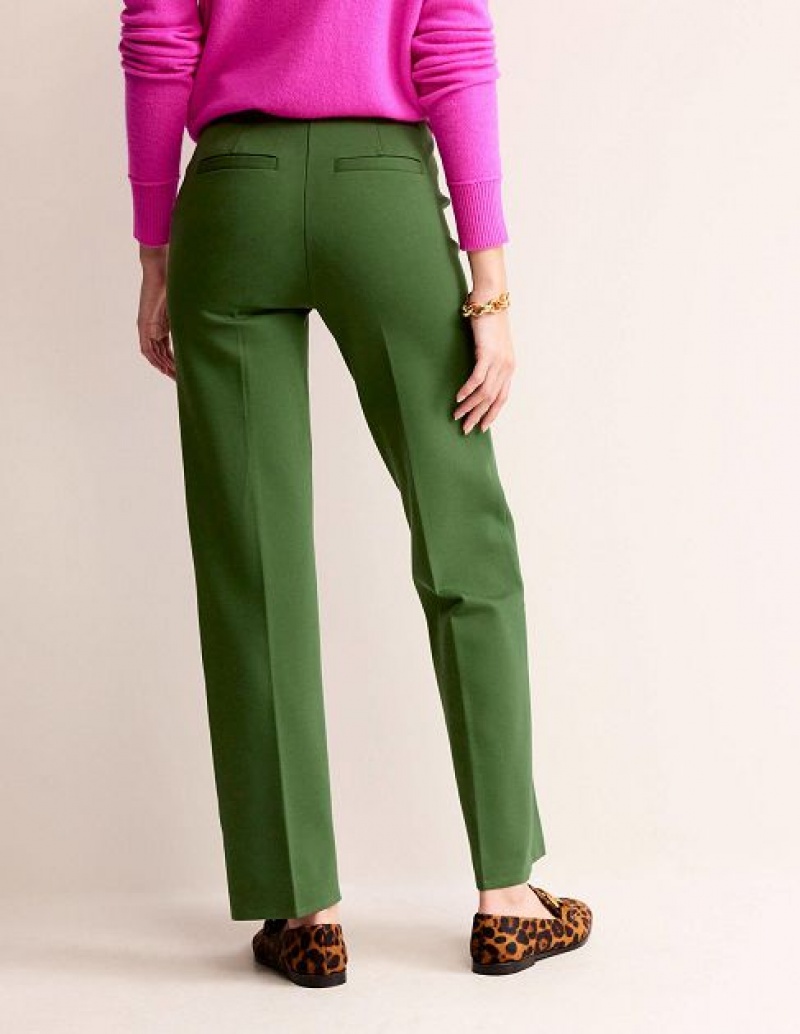 Green Women's Boden Pimlico Ponte Pants | 05836JBNG