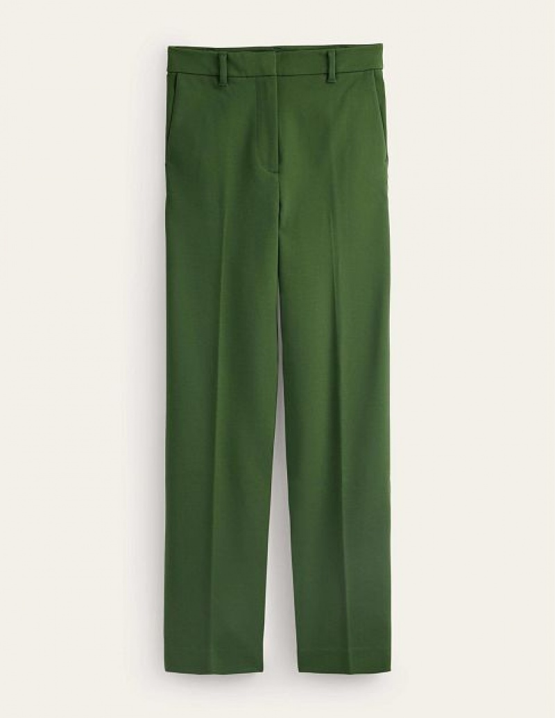 Green Women's Boden Pimlico Ponte Pants | 05836JBNG