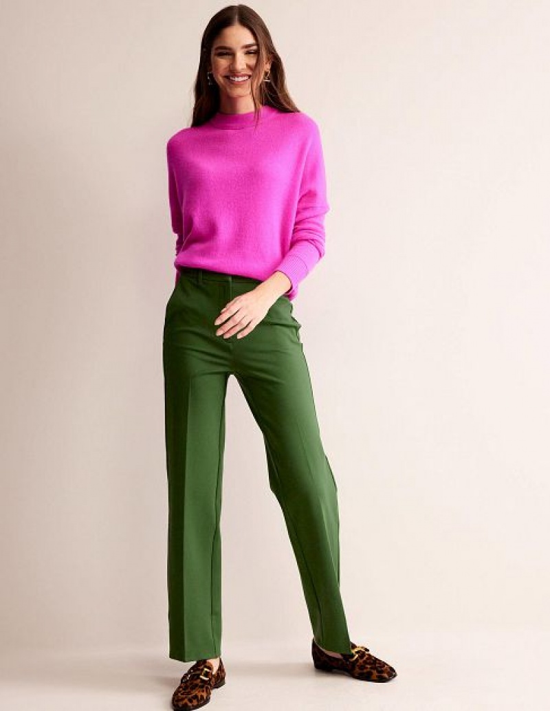 Green Women\'s Boden Pimlico Ponte Pants | 05836JBNG