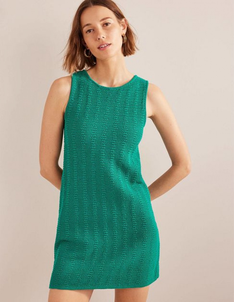 Green Women\'s Boden Scoop Back Mini Dress | 18239DJAZ