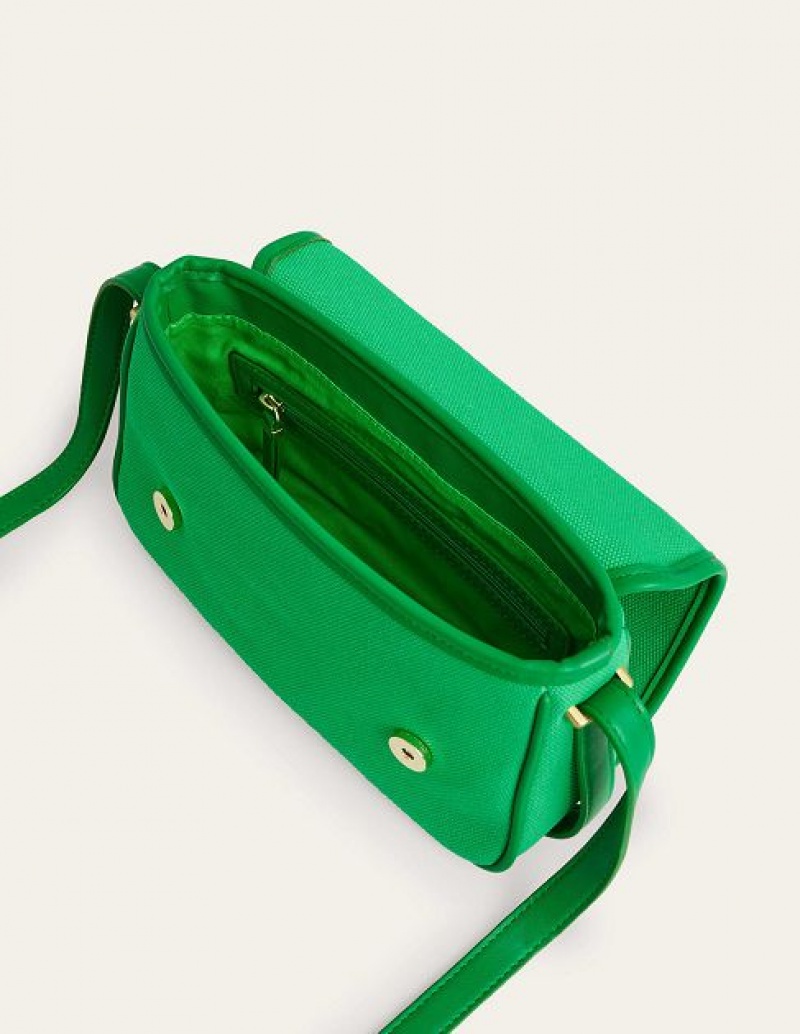 Green Women's Boden Structured Cross-body Bags | 95032TUIJ