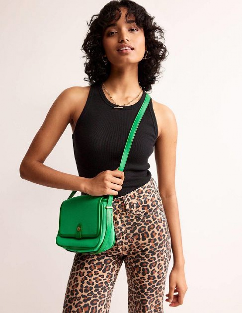 Green Women's Boden Structured Cross-body Bags | 95032TUIJ