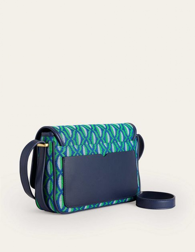 Green Women's Boden Structured Cross-body Bags | 96483ZPKT