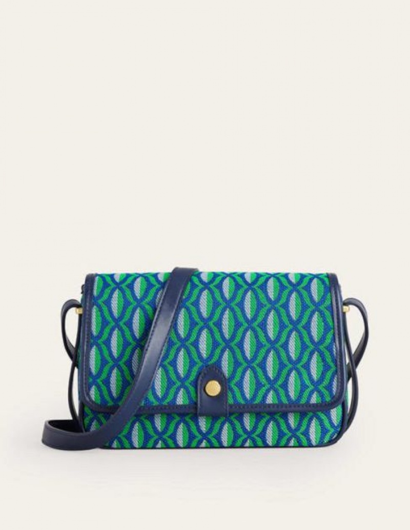 Green Women's Boden Structured Cross-body Bags | 96483ZPKT