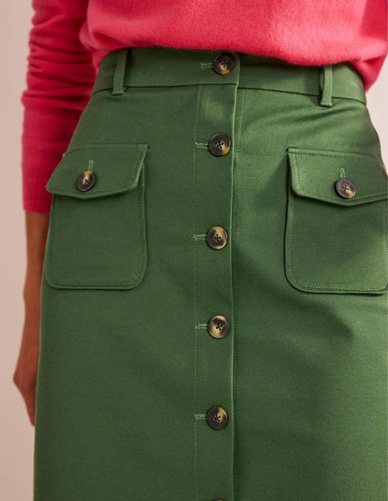 Green Women's Boden Utility Pocket Skirts | 43715XLZH