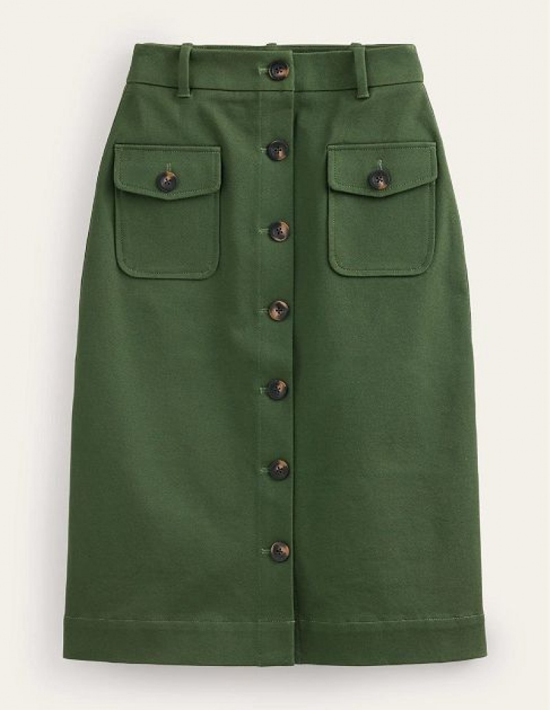 Green Women's Boden Utility Pocket Skirts | 43715XLZH