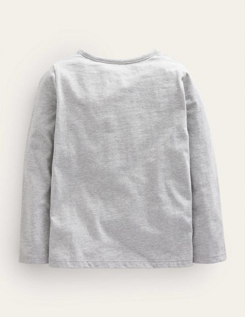 Grey Kids' Boden Flutter Tops | 46730SLMF