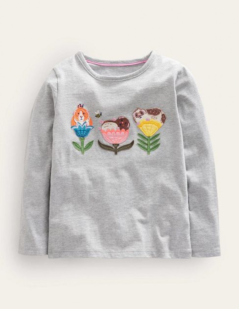 Grey Kids\' Boden Flutter Tops | 46730SLMF