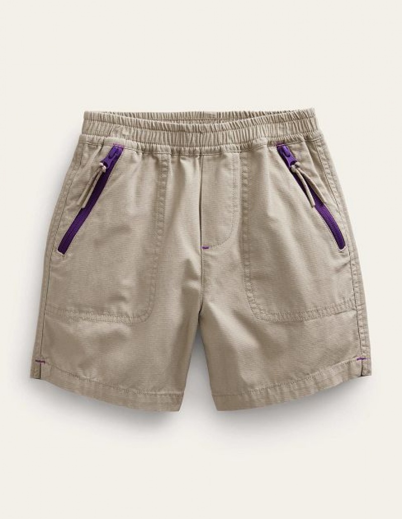 Grey Kids' Boden Ripstop Active Short Tops | 92548CAVM