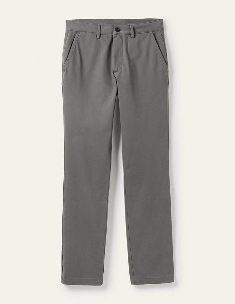 Grey Men's Boden Straight Leg Chinos Pants | 96805SXYQ