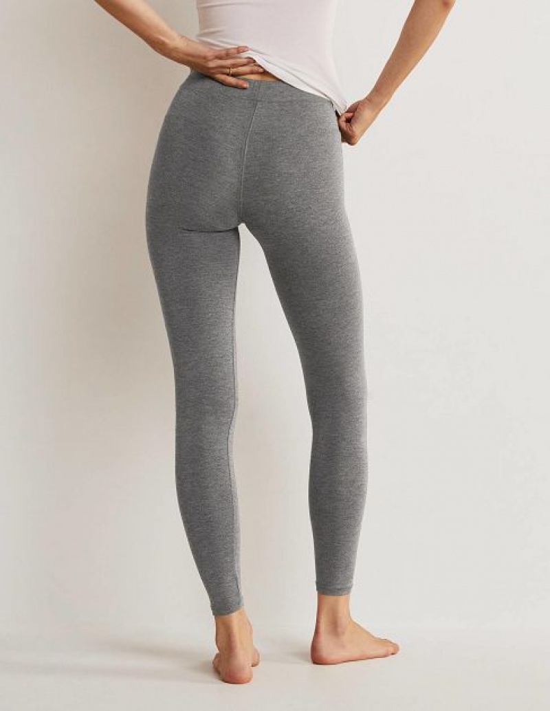 Grey Women's Boden High Rise Jersey Leggings | 56203OABV