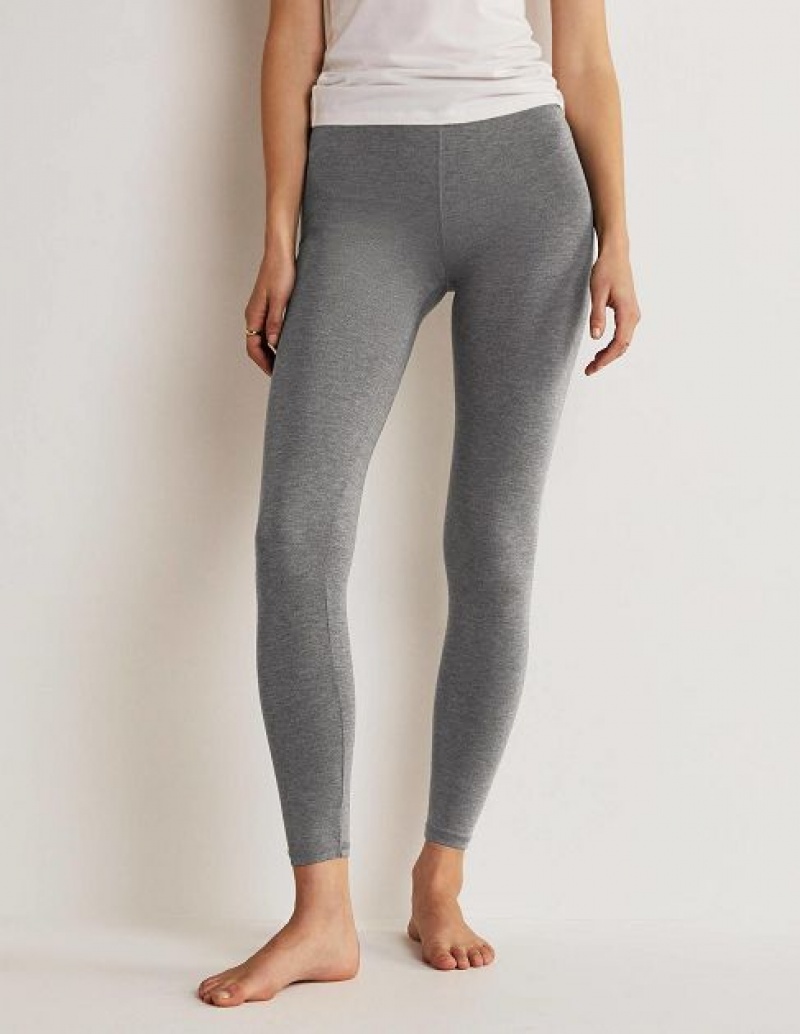 Grey Women's Boden High Rise Jersey Leggings | 56203OABV