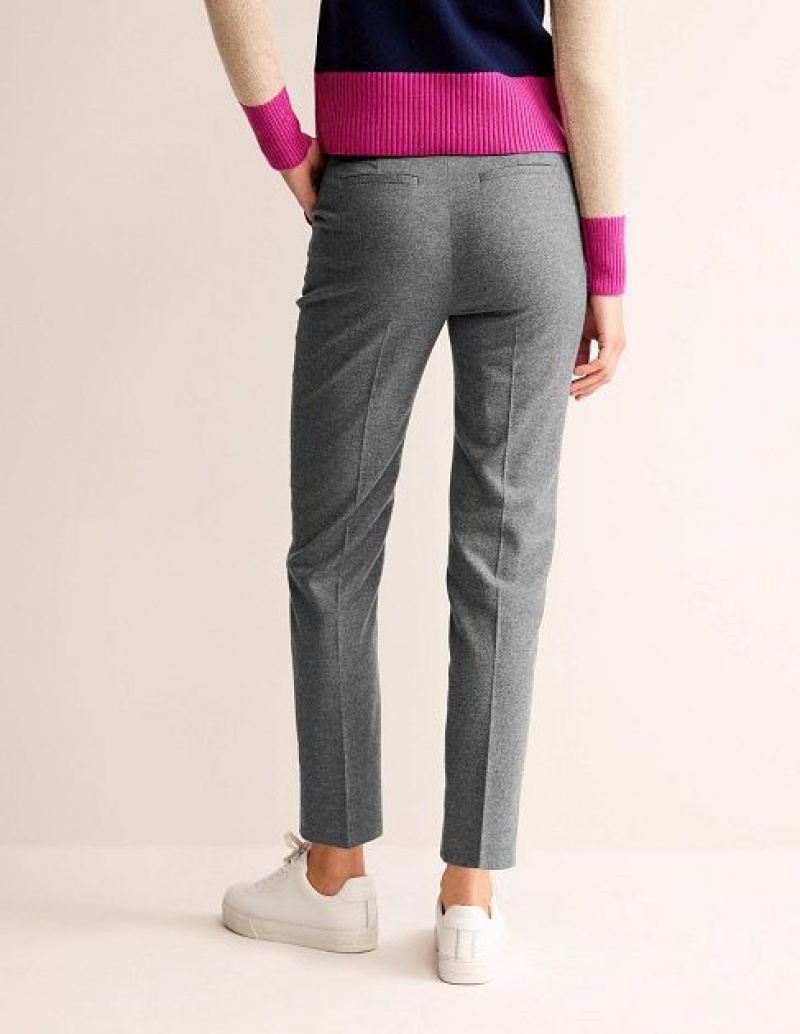 Grey Women's Boden Kew Wool Pants | 13520RPNG