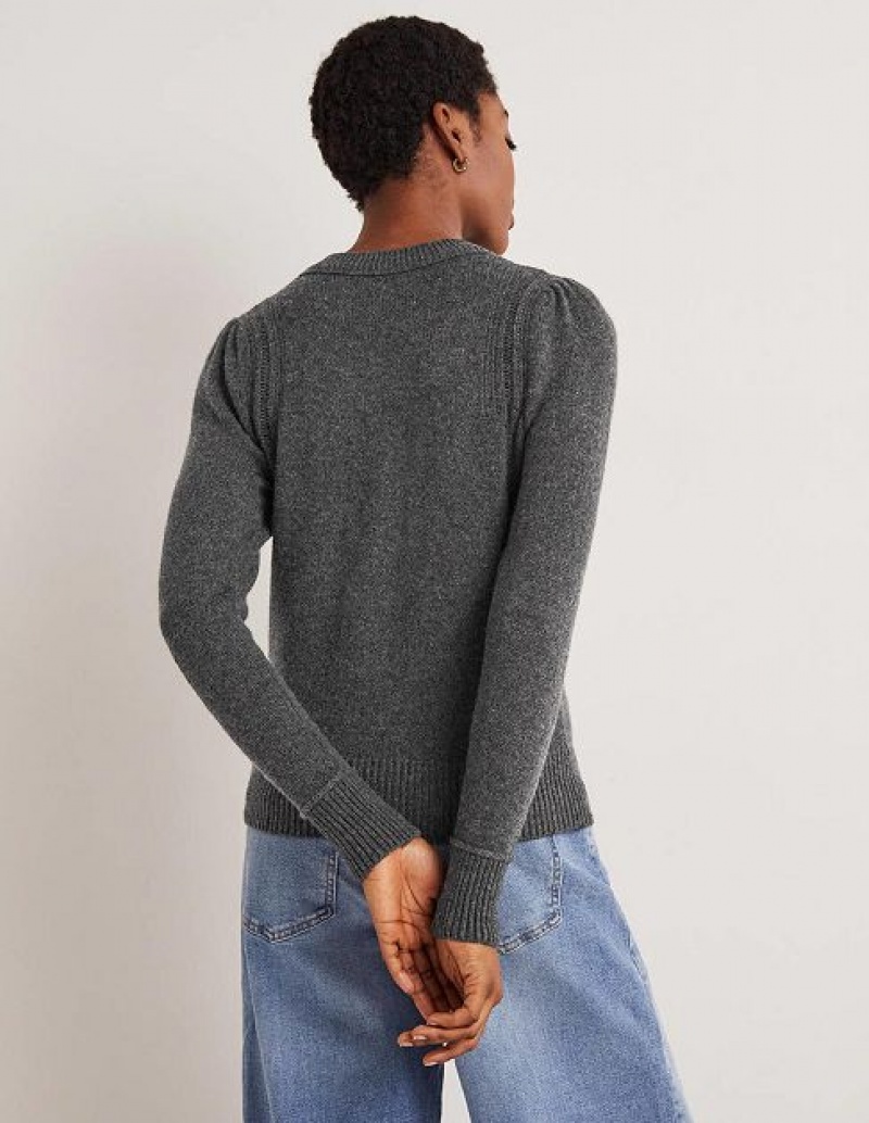 Grey Women's Boden Lofty Cashmere Jumpers | 78316UNIV