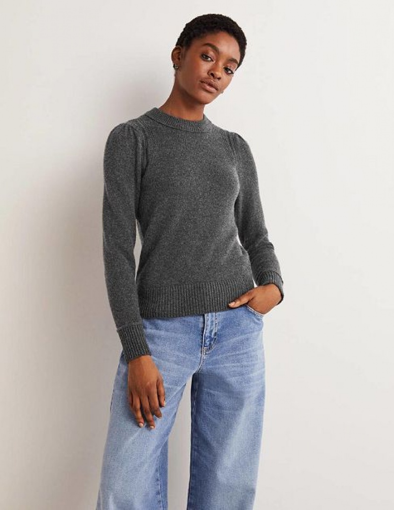 Grey Women's Boden Lofty Cashmere Jumpers | 78316UNIV