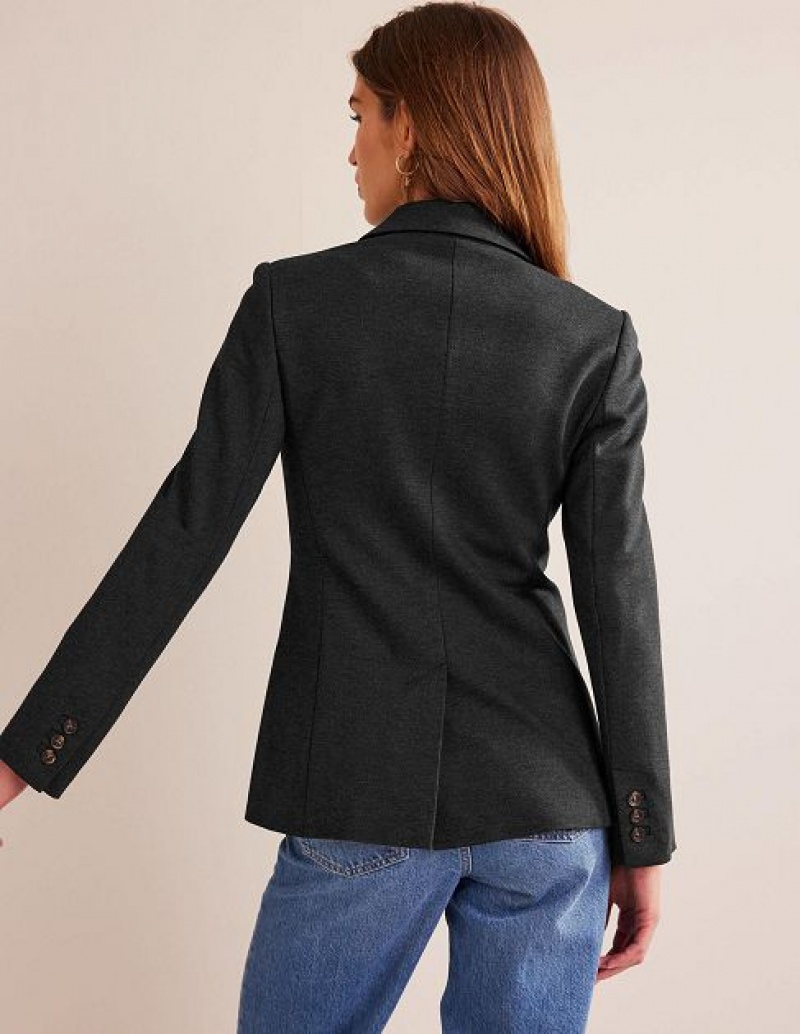 Grey Women's Boden Semi Fitted Jersey Blazers | 16734THDL