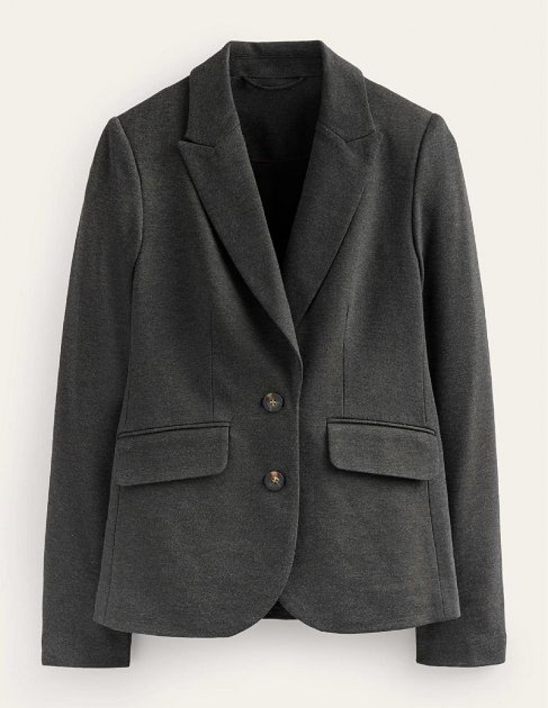 Grey Women's Boden Semi Fitted Jersey Blazers | 16734THDL