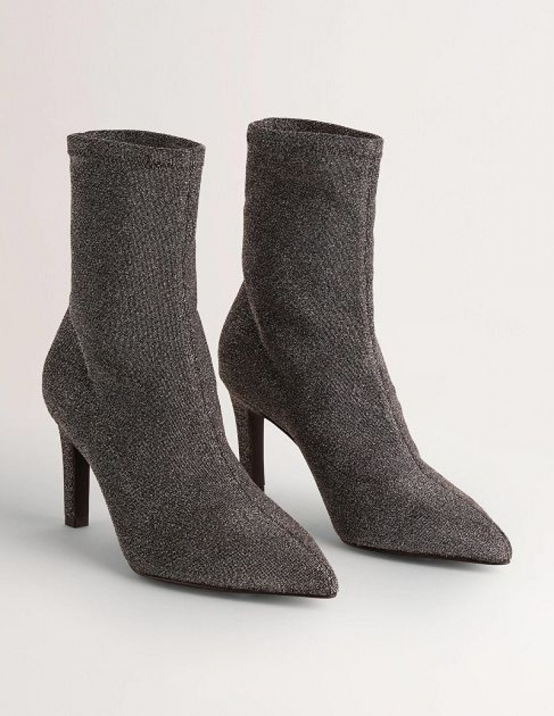 Grey Women's Boden Stretch Ankle Boots | 98531UWPN