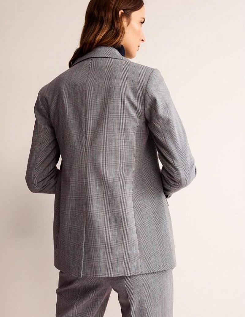 Grey Women's Boden The Bloomsbury Wool Blazers | 69328LFTK