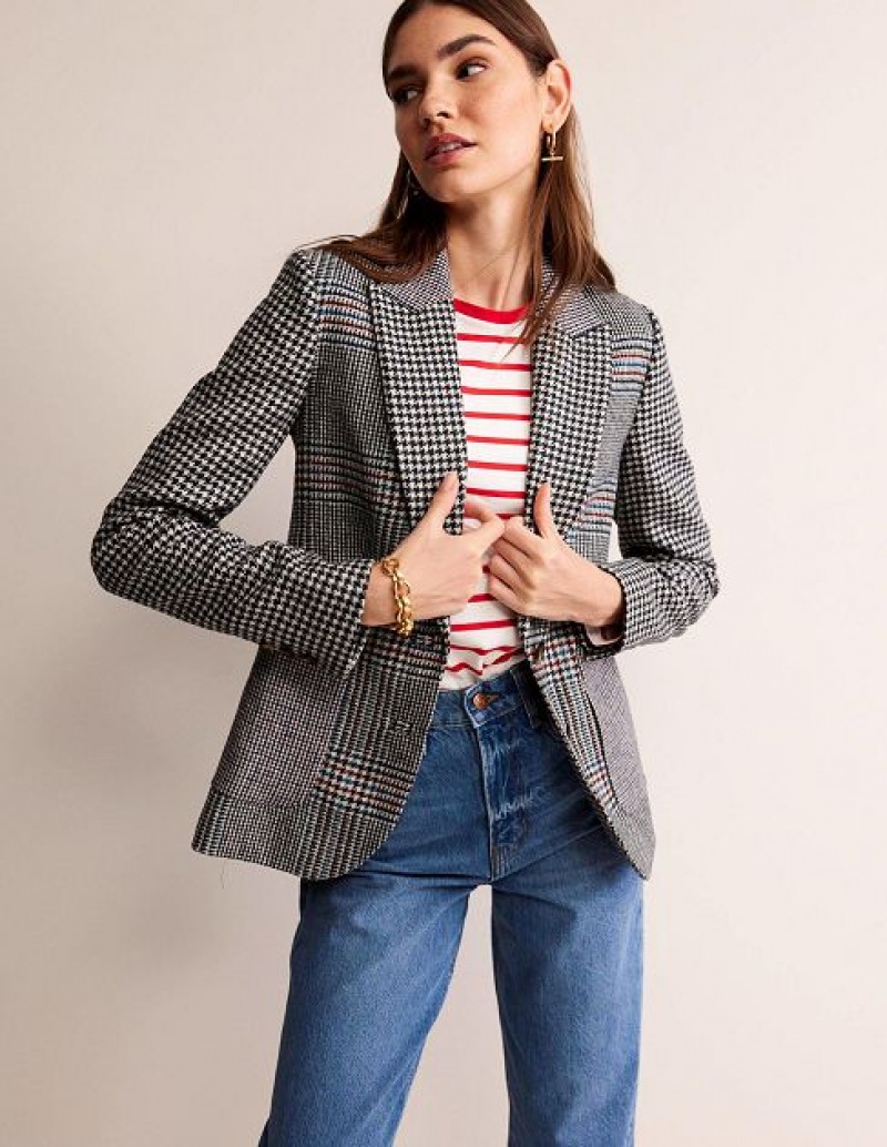 Grey Women's Boden The Marylebone Tweed Blazers | 51279JXHC