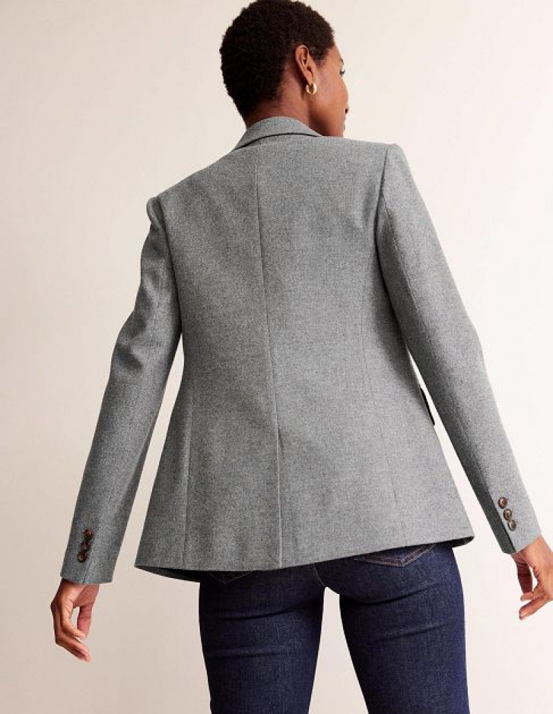 Grey Women's Boden The Marylebone Wool Blazers | 09473HLZM