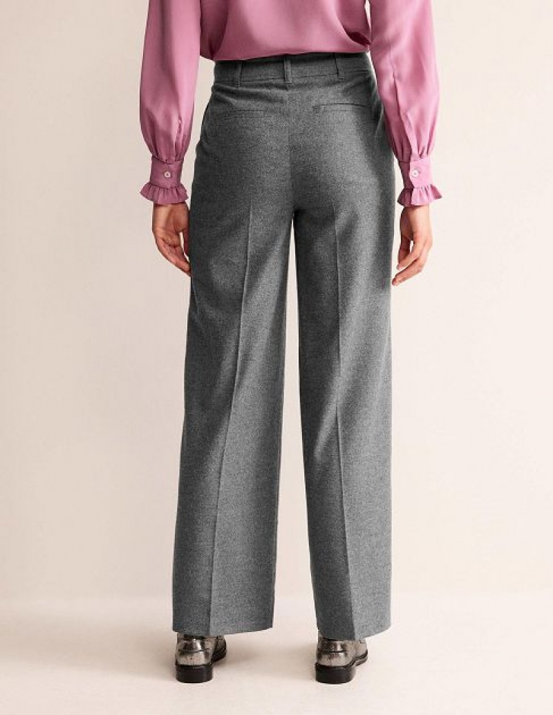 Grey Women's Boden Westbourne Wool Pants | 54627TUFY