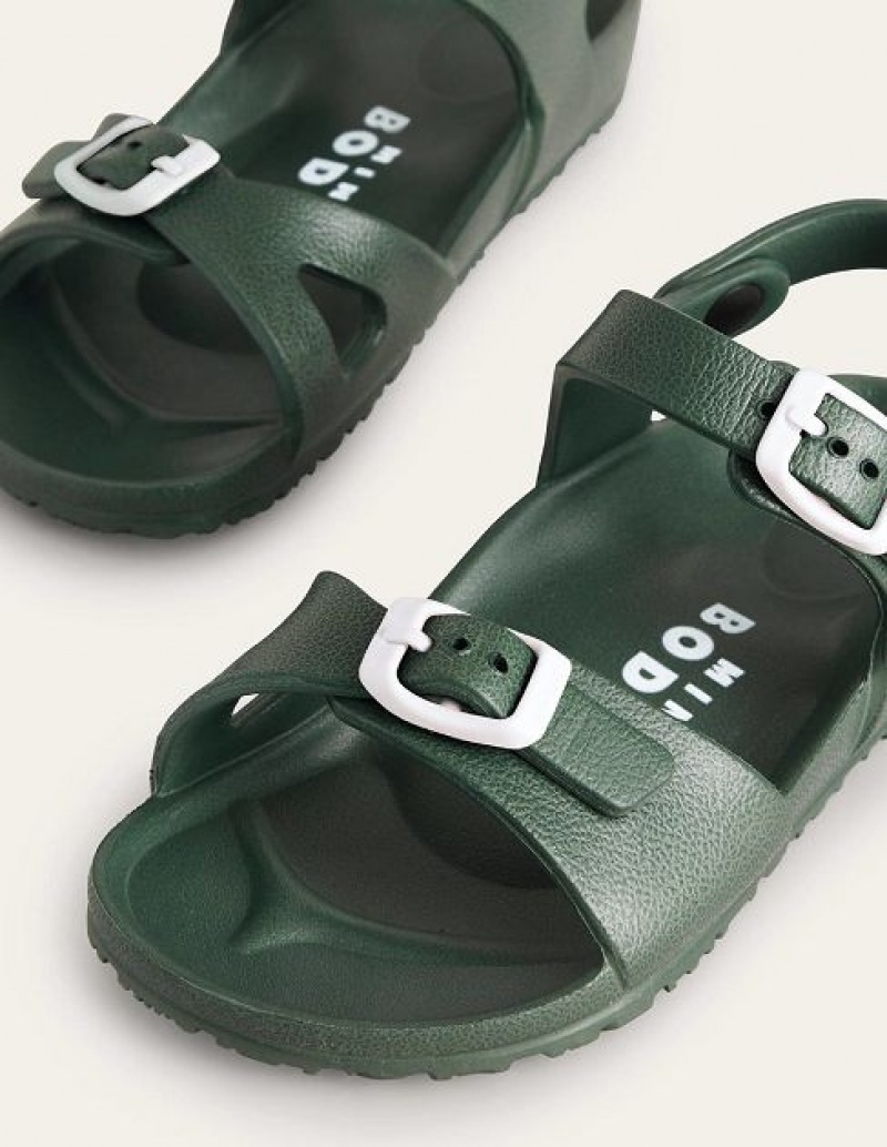 Khaki Kids' Boden Waterproof Sandals | 49075SJLG