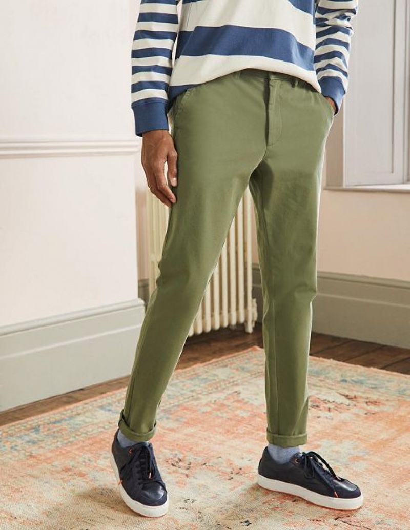 Khaki Men's Boden Slim Leg Chinos Pants | 84307SMHK