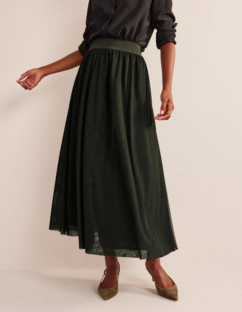 Khaki Women's Boden Tulle Full Skirts | 42851MXSV