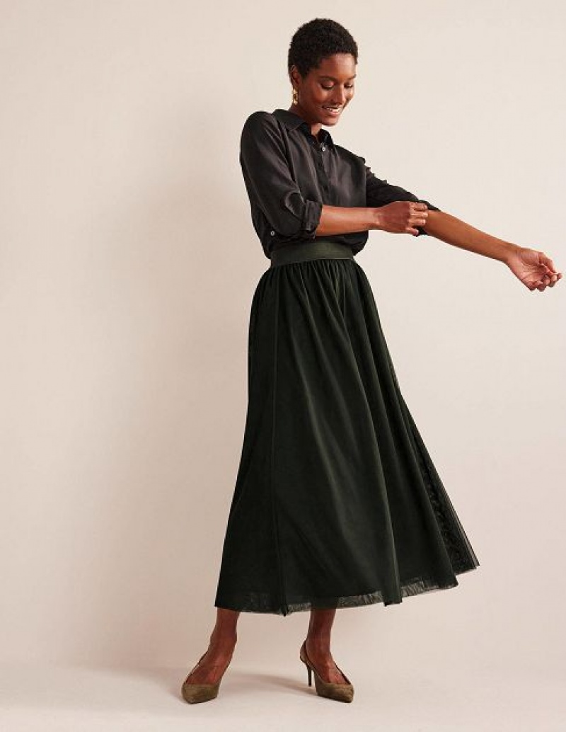 Khaki Women\'s Boden Tulle Full Skirts | 42851MXSV