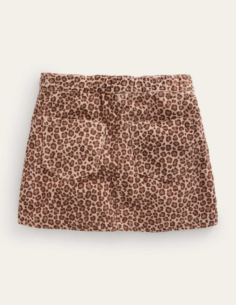 Leopard Kids' Boden A-line Skirts | 62375NSOD