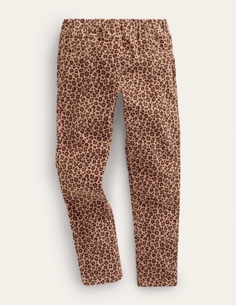 Leopard Kids\' Boden Cord Leggings | 28034DUKL