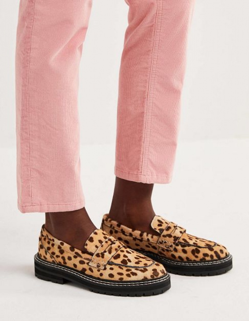 Leopard Women's Boden Chunky Loafers | 73150EDLH