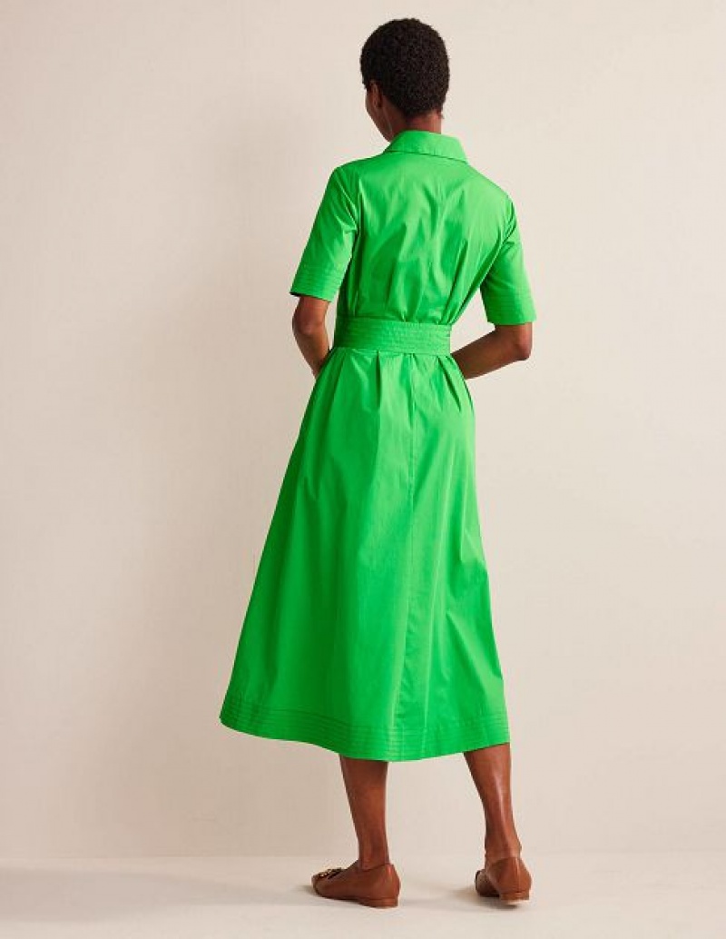 Light Green Women's Boden Pippa Shirt Dress | 69108NGSH