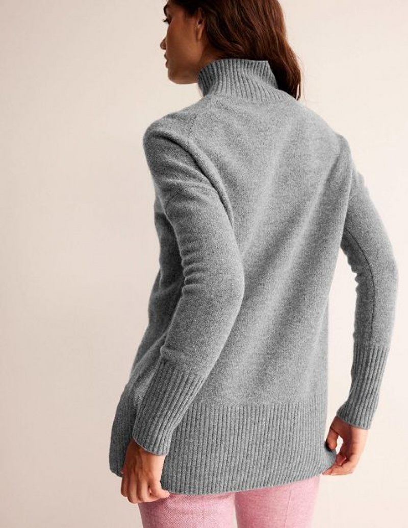 Light Grey Women's Boden Jessica Oversized Sweaters | 89547TGKN