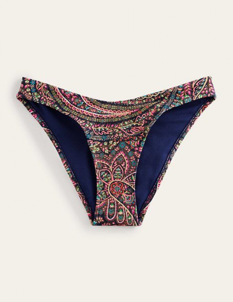 Light Navy Women's Boden Curve Top Bikini Bottoms | 67354QLEI