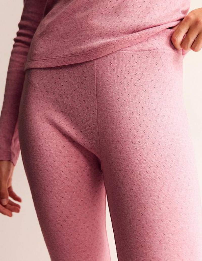 Light Pink Women's Boden Jersey Leggings Pajamas | 91532WYEL